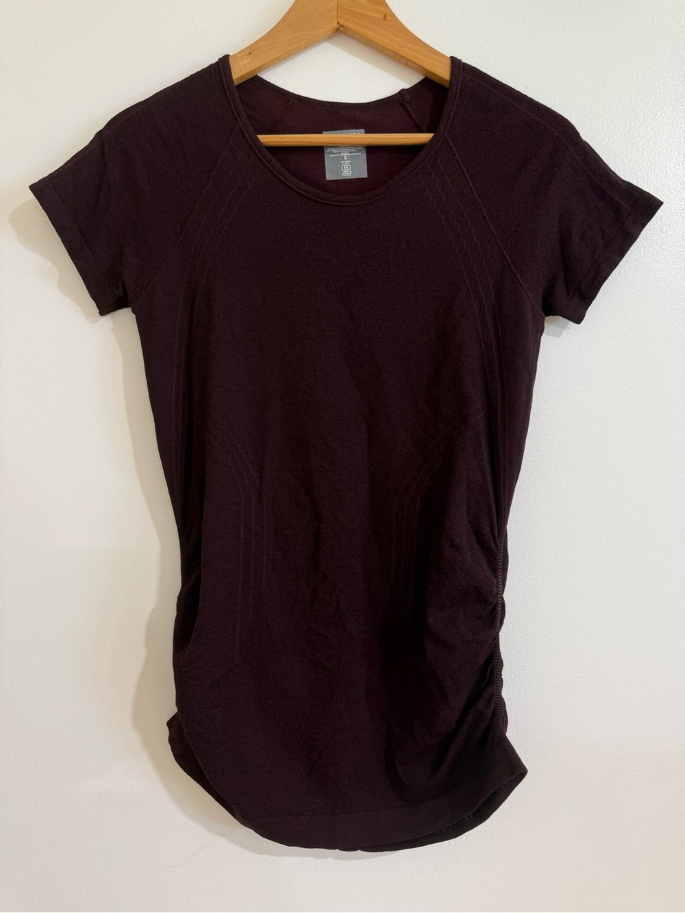 Athleta Speedlight Seamless Ruched Workout Tee S